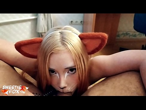 ❤️ Kitsune هن جي وات ۾ ڊڪ ۽ ڪم نگل ❤ معياري فحش